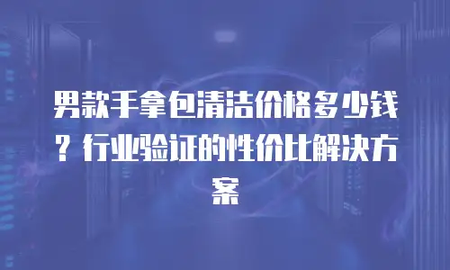 男款手拿包清洁价格多少钱？行业验证的性价比解决方案