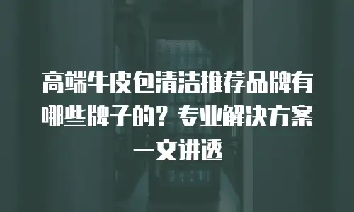 高端牛皮包清洁推荐品牌有哪些牌子的？专业解决方案一文讲透