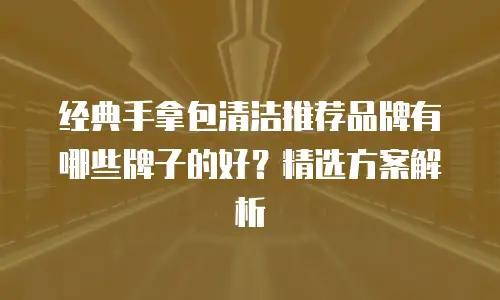 经典手拿包清洁推荐品牌有哪些牌子的好？精选方案解析