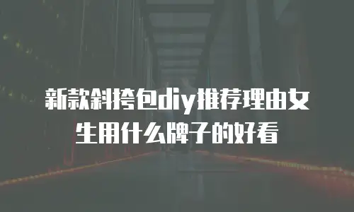 新款斜挎包diy推荐理由女生用什么牌子的好看
