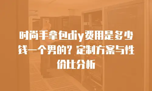 时尚手拿包diy费用是多少钱一个男的？定制方案与性价比分析