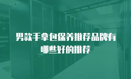 男款手拿包保养推荐品牌有哪些好的推荐