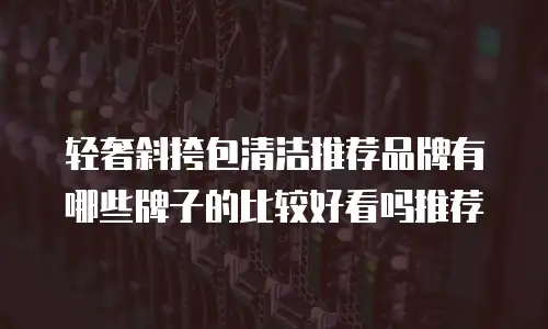 轻奢斜挎包清洁推荐品牌有哪些牌子的比较好看吗推荐