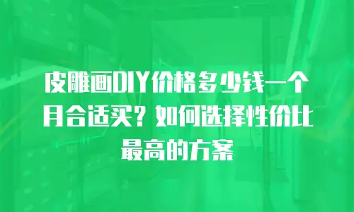 皮雕画DIY价格多少钱一个月合适买？如何选择性价比最高的方案