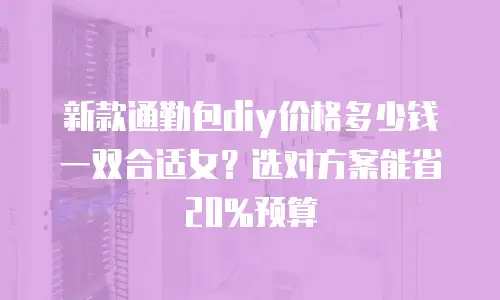 新款通勤包diy价格多少钱一双合适女？选对方案能省20%预算