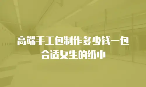 高端手工包制作多少钱一包合适女生的纸巾