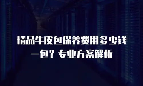 精品牛皮包保养费用多少钱一包？专业方案解析