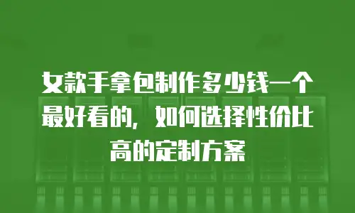 女款手拿包制作多少钱一个最好看的，如何选择性价比高的定制方案