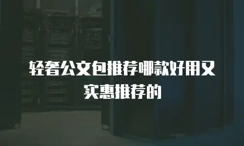 轻奢公文包推荐哪款好用又实惠推荐的