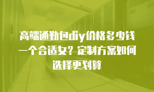 高端通勤包diy价格多少钱一个合适女？定制方案如何选择更划算