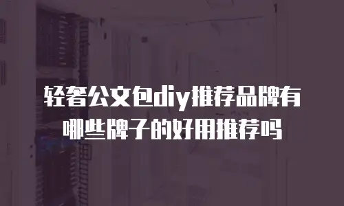 轻奢公文包diy推荐品牌有哪些牌子的好用推荐吗