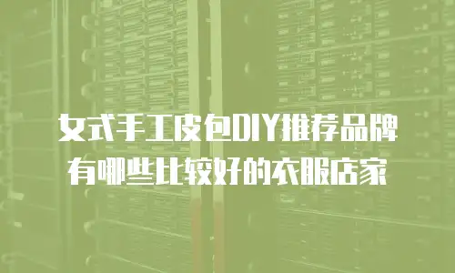 女式手工皮包DIY推荐品牌有哪些比较好的衣服店家