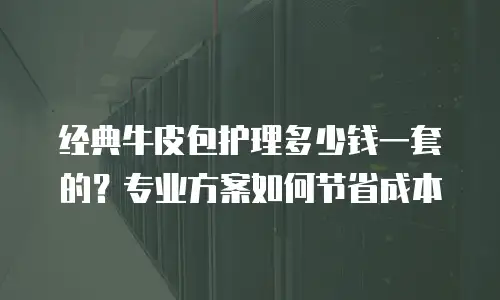 经典牛皮包护理多少钱一套的？专业方案如何节省成本