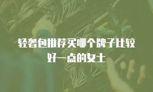 轻奢包推荐买哪个牌子比较好一点的女士