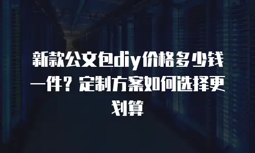 新款公文包diy价格多少钱一件？定制方案如何选择更划算