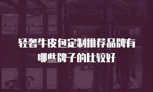 轻奢牛皮包定制推荐品牌有哪些牌子的比较好