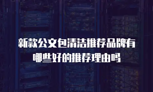 新款公文包清洁推荐品牌有哪些好的推荐理由吗