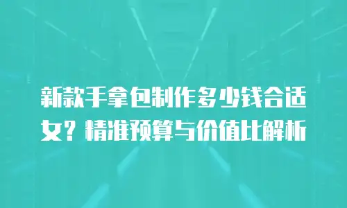 新款手拿包制作多少钱合适女？精准预算与价值比解析