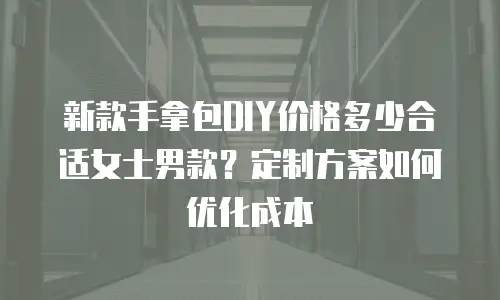 新款手拿包DIY价格多少合适女士男款？定制方案如何优化成本