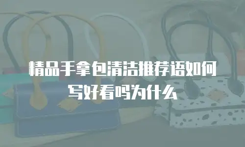 精品手拿包清洁推荐语如何写好看吗为什么