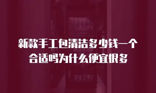新款手工包清洁多少钱一个合适吗为什么便宜很多