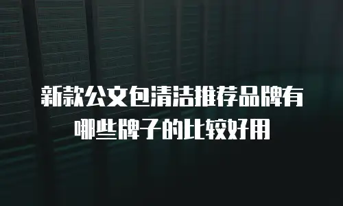 新款公文包清洁推荐品牌有哪些牌子的比较好用