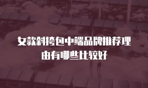 女款斜挎包中端品牌推荐理由有哪些比较好