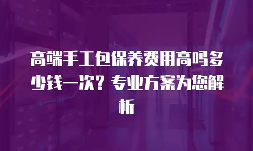 高端手工包保养费用高吗多少钱一次？专业方案为您解析
