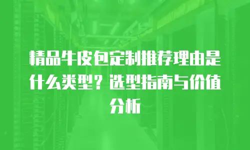 精品牛皮包定制推荐理由是什么类型？选型指南与价值分析