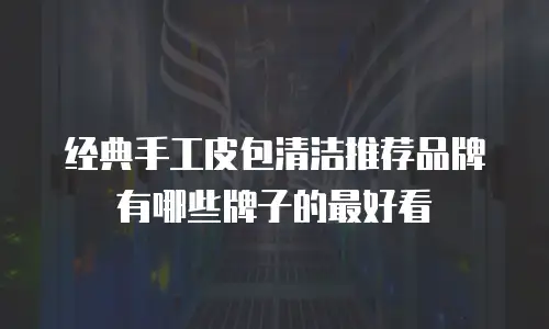 经典手工皮包清洁推荐品牌有哪些牌子的最好看