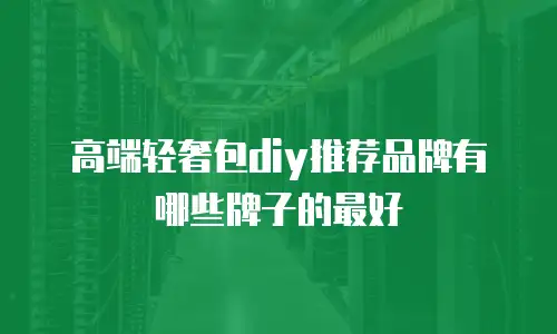 高端轻奢包diy推荐品牌有哪些牌子的最好