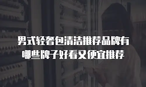 男式轻奢包清洁推荐品牌有哪些牌子好看又便宜推荐