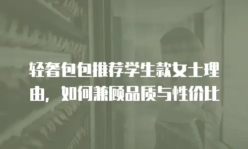 轻奢包包推荐学生款女士理由，如何兼顾品质与性价比