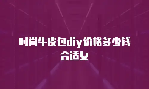 时尚牛皮包diy价格多少钱合适女