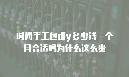 时尚手工包diy多少钱一个月合适吗为什么这么贵