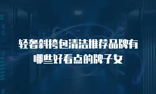 轻奢斜挎包清洁推荐品牌有哪些好看点的牌子女
