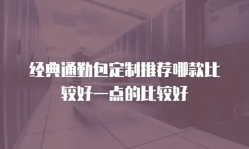 经典通勤包定制推荐哪款比较好一点的比较好