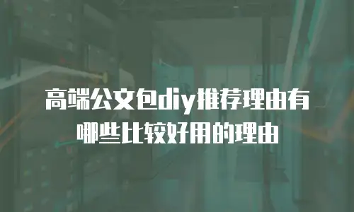 高端公文包diy推荐理由有哪些比较好用的理由