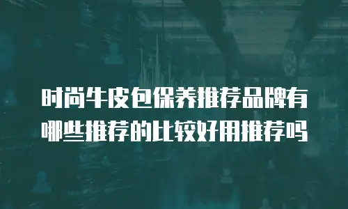 时尚牛皮包保养推荐品牌有哪些推荐的比较好用推荐吗