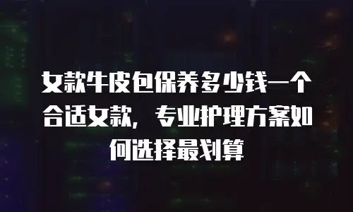 女款牛皮包保养多少钱一个合适女款，专业护理方案如何选择最划算