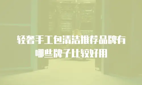轻奢手工包清洁推荐品牌有哪些牌子比较好用