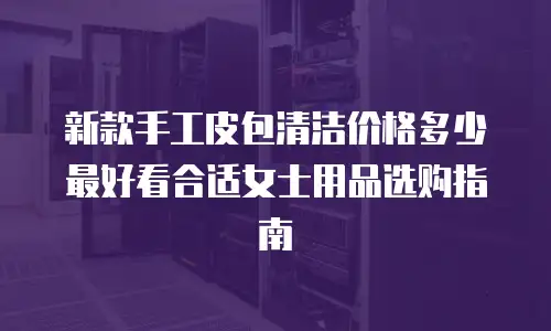 新款手工皮包清洁价格多少最好看合适女士用品选购指南