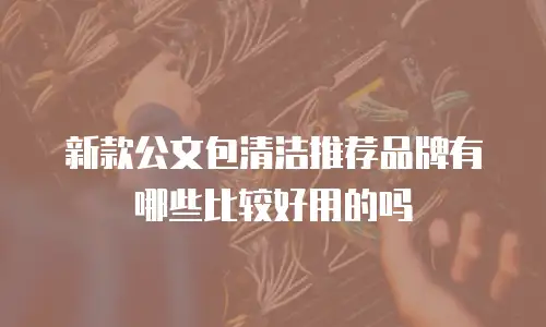 新款公文包清洁推荐品牌有哪些比较好用的吗