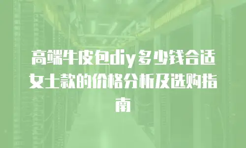 高端牛皮包diy多少钱合适女士款的价格分析及选购指南