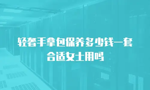 轻奢手拿包保养多少钱一套合适女士用吗