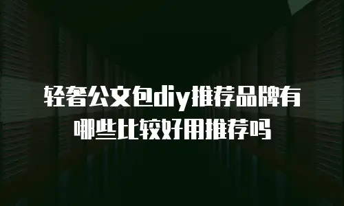 轻奢公文包diy推荐品牌有哪些比较好用推荐吗