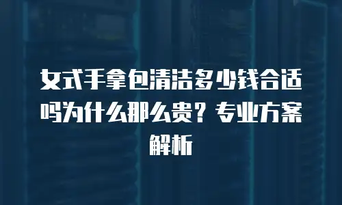女式手拿包清洁多少钱合适吗为什么那么贵？专业方案解析