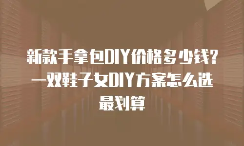 新款手拿包DIY价格多少钱？一双鞋子女DIY方案怎么选最划算