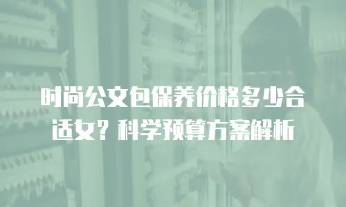 时尚公文包保养价格多少合适女？科学预算方案解析