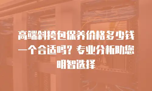 高端斜挎包保养价格多少钱一个合适吗？专业分析助您明智选择